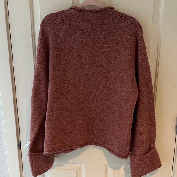 Anthropologie Rust Cowl Neck Sweater - Picture 4 of 5